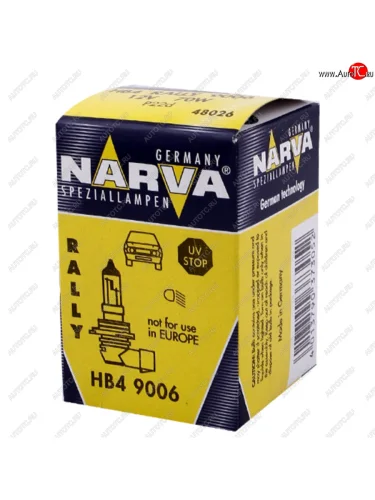 Лампа 12V HB4 70W P22d Rallye NARVA NARVA 480263000