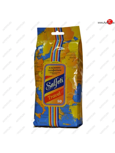 Салфетка влажная универсальная 20х16см в мягкой упаковке 50шт. SALFETI АВАНГАРД 48118