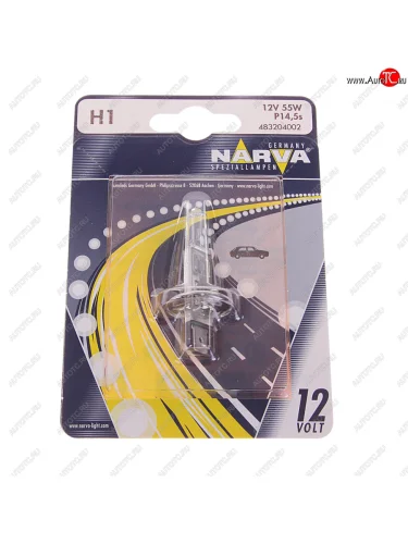 Лампа 12V H1 55W P14.5s блистер (1шт.) Standard NARVA NARVA 483204000