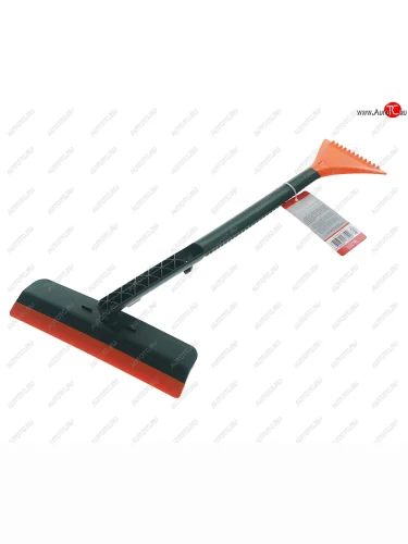 Скребок для льда 38х25см с водосгоном зелено-оранжевый LI-SA LI-SA 48332