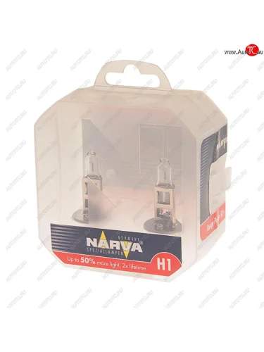 Лампа 12V H1 55W P14.5s +50% бокс (2шт.) Range Power 50+ NARVA NARVA 483342100