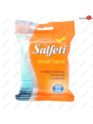 Салфетка влажная универсальная очищающая SALFETI MUST HAVE (18х15см) в мяг.уп-ке (20шт.) АВАНГАРД АВАНГАРД 48613