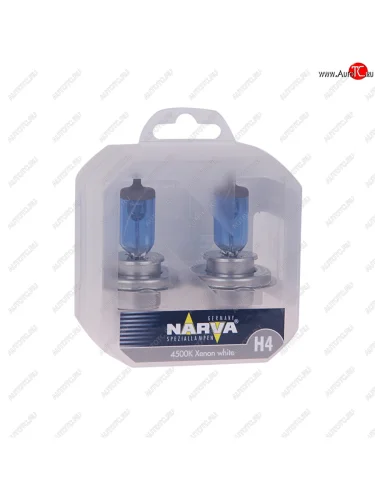 Лампа 12V H4 6055W P43t-38 4500K бокс (2шт.) Range Power White NARVA NARVA 486802100