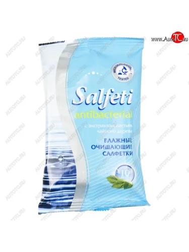 Салфетка влажная антибактериальная 20х15см в мягкой упаковке 10шт. Salfeti АВАНГАРД АВАНГАРД 48706