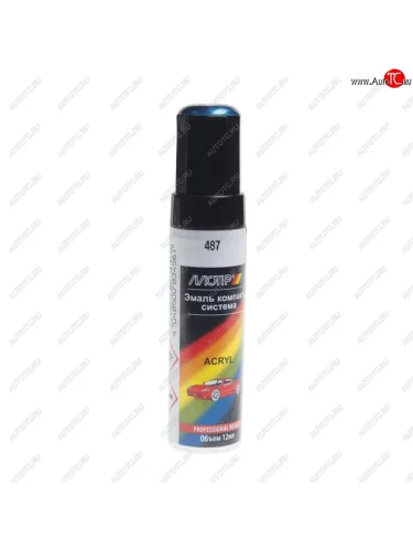 Краска 487 лагуна с кистью 12мл MOTIP MOTIP 487 me 12ml