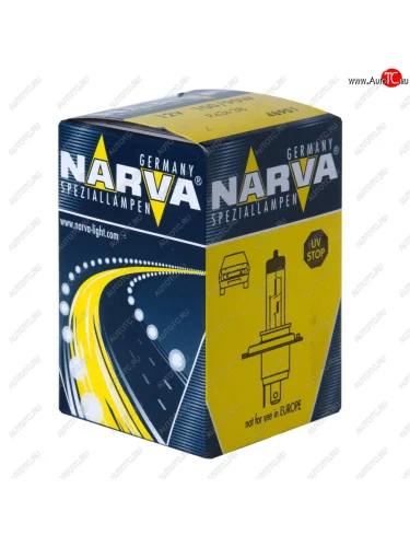 Лампа 12V H4 10090W P43t-38 Rallye NARVA NARVA 489013000