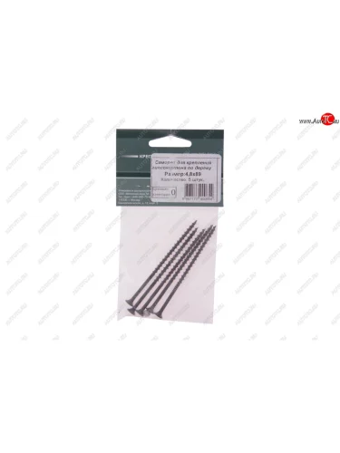 Саморез 4.8х89мм по дереву для ГКЛ черный (5шт.) МЕТИЗНЫЙ ДВОР МЕТИЗНЫЙ ДВОР 4.8x89