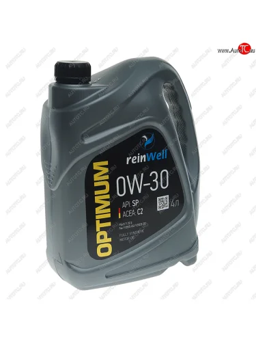 Масло моторное C2 0W30 синт.4л REINWELL REINWELL 4952