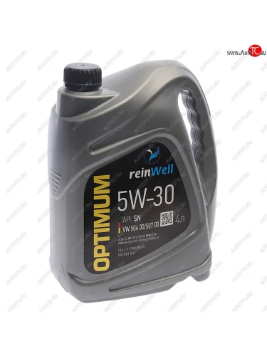 Масло моторное VW504507 5W30 синт.4л REINWELL REINWELL 4954
