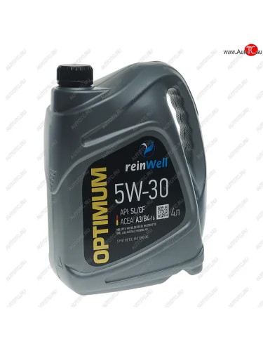 Масло моторное A3B4 5W30 синт.4л REINWELL REINWELL 4974