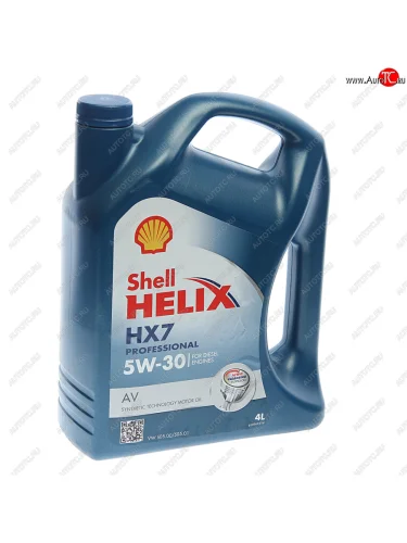 Масло дизельное HELIX PROFESSIONAL HX-7 AV 5W30 псинт.4л SHELL SHELL 5055107433791