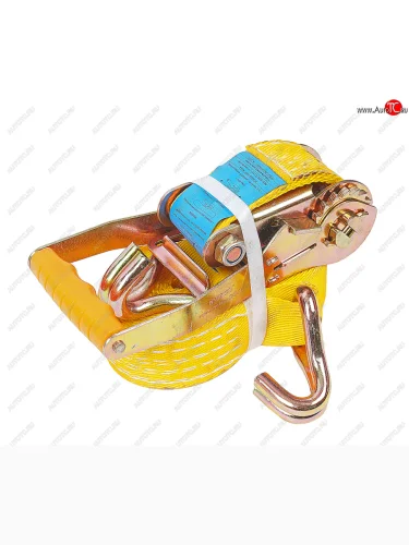 Стяжка крепления груза 4т 6м-50мм (усиленная) с храповиком ТМ Торговая марка 50у-64p1н2