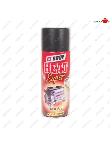 Краска термостойкая до +600C черная аэрозоль 400мл HEAT SUPER T420 BODY BODY 5120200000