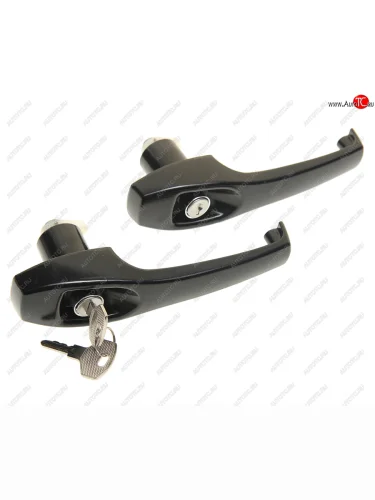 Ручка КАМАЗ,МАЗ двери наружная в сборе черная НО (комплект 2шт.) ДААЗ ДААЗ 53200-6105040-10
