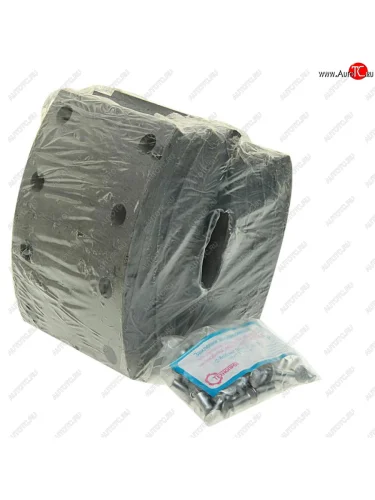 Накладка тормозной колодки КАМАЗ-53215,65115 (13-) сверленая расточен. компл. 8шт. с заклепками ВАТИ ВАТИ 53205-3501105(0210-03)r0