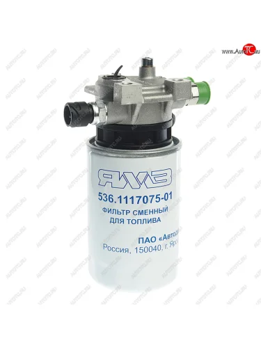 Фильтр топливный ЯМЗ-53443 тонкой очистки ЕВРО-5 с подогревателем в сборе АВТОДИЗЕЛЬ ЯМЗ 53443.1117010-20
