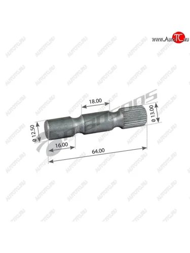 Палец RENAULT колодки тормозной (12x64мм) MANSONS MANSONS 600.061