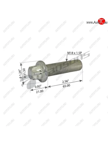 Болт SAF крепления диска тормозного (M18x1.5x65) MANSONS MANSONS 600.082