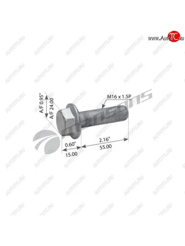 Болт SAF крепления суппорта (M16x1.5x55) MANSONS MANSONS 600.198