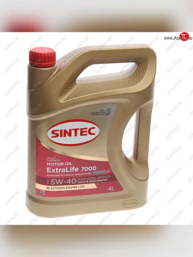 Масло моторное ExtraLife 7000 A3B4 5W40 синт.4л SINTEC SINTEC 600254