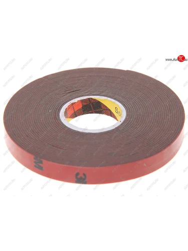 Скотч двухсторонний 9ммх5м серый втулка 3M 3M 6008f-09