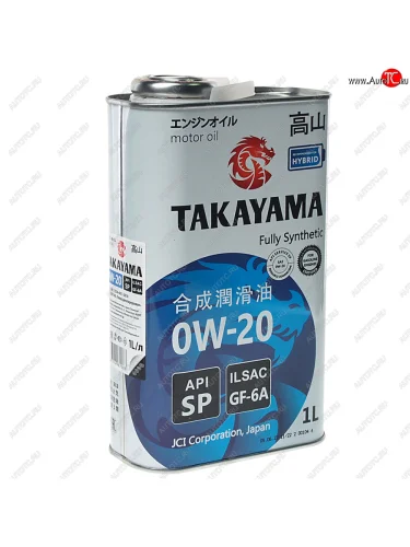Масло моторное API SP 0W20 синт.1л TAKAYAMA TAKAYAMA 605140