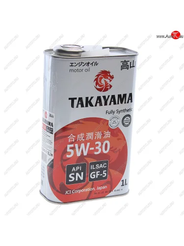 Масло моторное Adaptec SNGF-5 5W30 синт.1л TAKAYAMA TAKAYAMA 605584