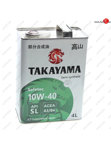 Масло моторное Safetec A3B4 10W40 псинт.4л TAKAYAMA TAKAYAMA 605591