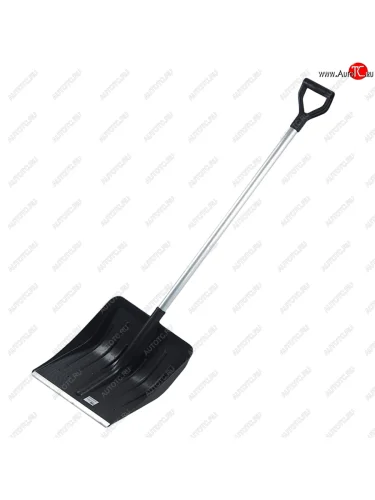 Лопата снеговая пластиковая 405x420мм с алюминиевым черенком СИБРТЕХ СИБРТЕХ 61632