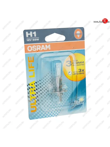 Лампа 12V H1 55W P14.5s блистер (1шт.) Ultra Life OSRAM OSRAM 64150ult-01b