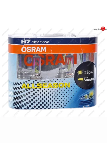 Лампа 12V H7 55W PX26d желтая бокс (2шт.) All Season OSRAM OSRAM 64210all-hcb