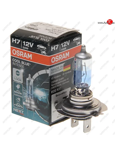 Лампа 12V H7 55W PX26d +100% 5000K Cool Blue Intense NextGen OSRAM OSRAM 64210cbn