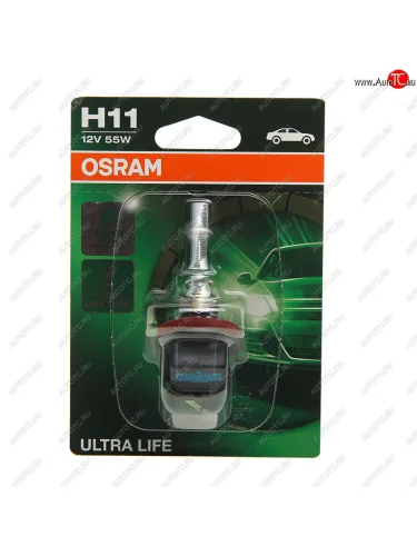 Лампа 12V H11 55W PGJ19-2 блистер (1шт.) Ultra Life OSRAM OSRAM 64211ult-01b