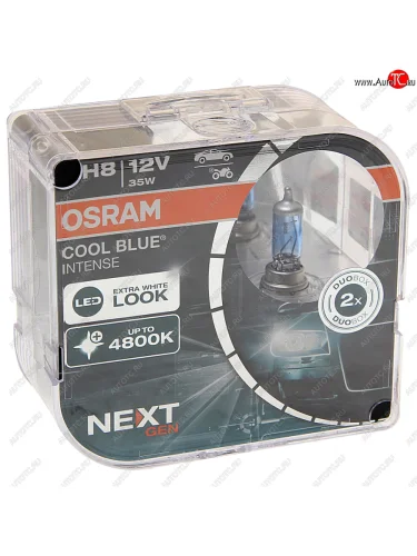Лампа 12V H8 35W PGJ19-2 +100% 5000K евробокс (2шт.) Cool Blue Intense NextGen OSRAM OSRAM 64212cbn2(euro)