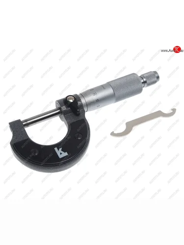 Микрометр 0-25мм 0.01мм в футляре КАЛИБРОН КАЛИБРОН 6507-90