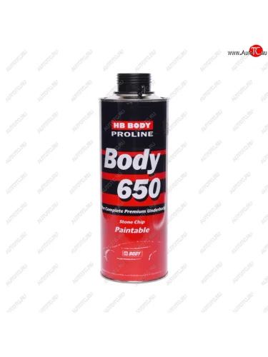 Антигравий черный 1л HB Proline 650 BODY BODY 6509200001