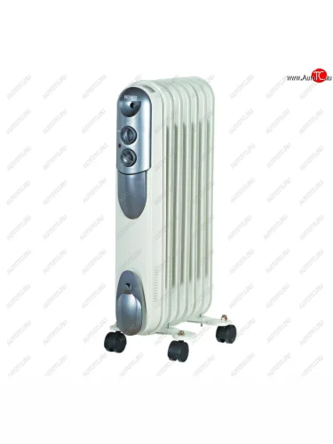 Обогреватель радиатор масляный 1.50кВт (15кв.м) 7 секций белый РЕСАНТА РЕСАНТА 6733