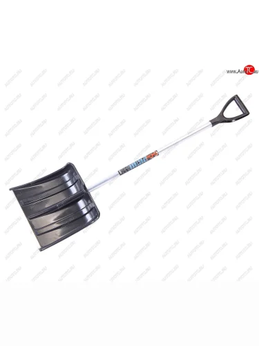 Лопата снеговая пластиковая 365х380мм с алюминиевым черенком и ручкой ИНСТРУМ АГРО ИНСТРУМ АГРО 68102