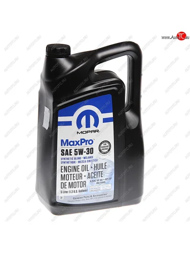 Масло моторное CHRYSLER 5W30 синт. 5л MOPAR CHRYSLER 68518205aa