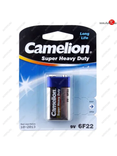 Батарейка KRONA 6F22 9V блистер 1шт. Saline CAMELION CAMELION 6f22-sp1g