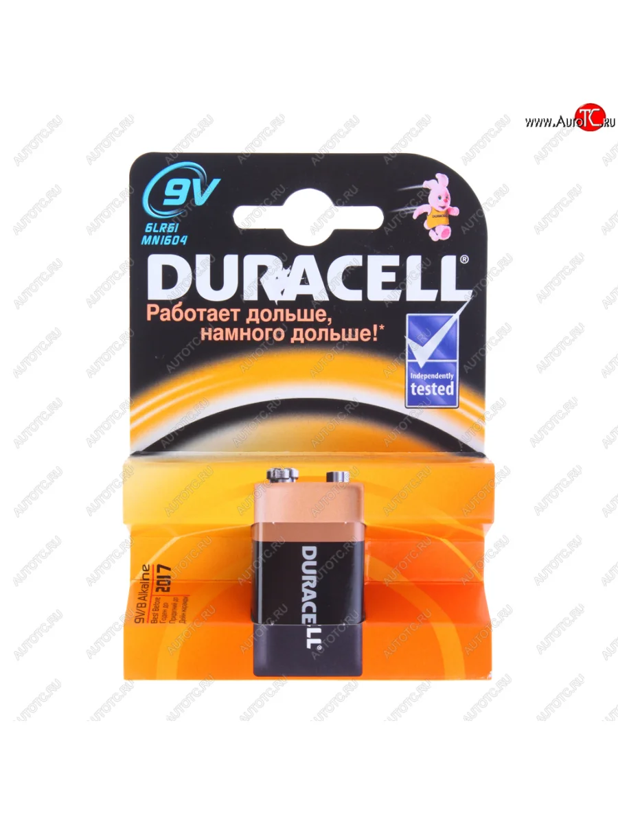 Батарейка KRONA 6LR61 9V блистер 1шт. Alkaline DURACELL DURACELL 6lr61-1bl  в Самаре Самарской области