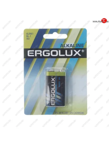 Батарейка KRONA 6LR61 9V блистер 1шт. Alkaline ERGOLUX ERGOLUX 6lr61 bl-1