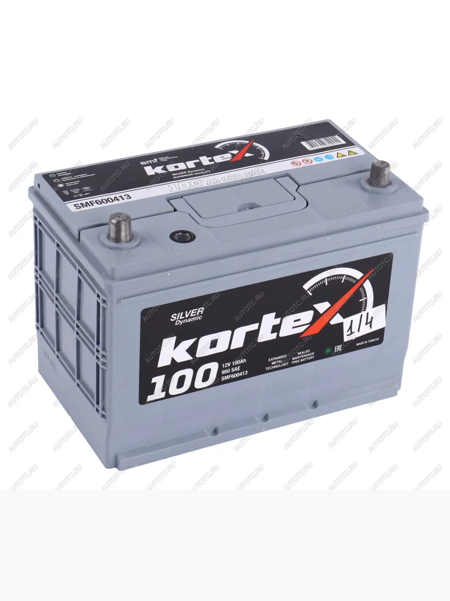Аккумулятор KORTEX SILVER Dynamic ASIA 100Ач KORTEX 6ст100(1) smf600413 (d31)  в Керчи Республика Крым