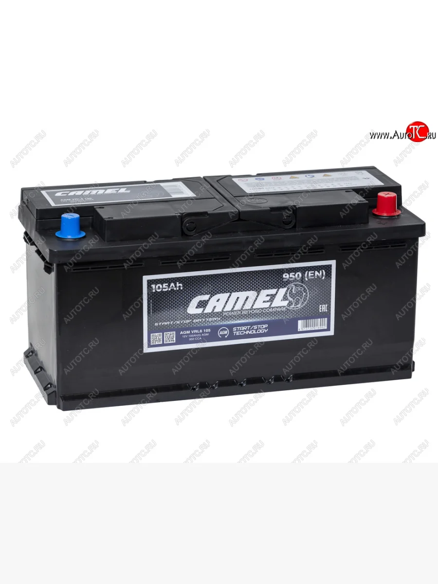 Аккумулятор CAMEL AGM 105Ач обратная полярность CAMEL 6ст105(0) l6  в Керчи Республика Крым