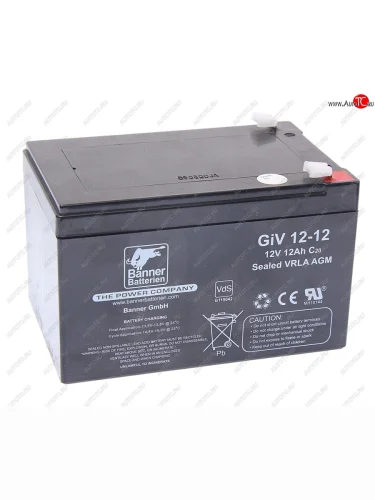Аккумулятор BANNER GIV 12Ач BANNER 6ст12 giv 12-12
