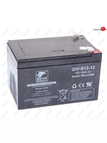 Аккумулятор BANNER GIV-S 12А/ч BANNER 6ст12 giv-s 12-12 BANNER 6ст12 giv-s 12-12