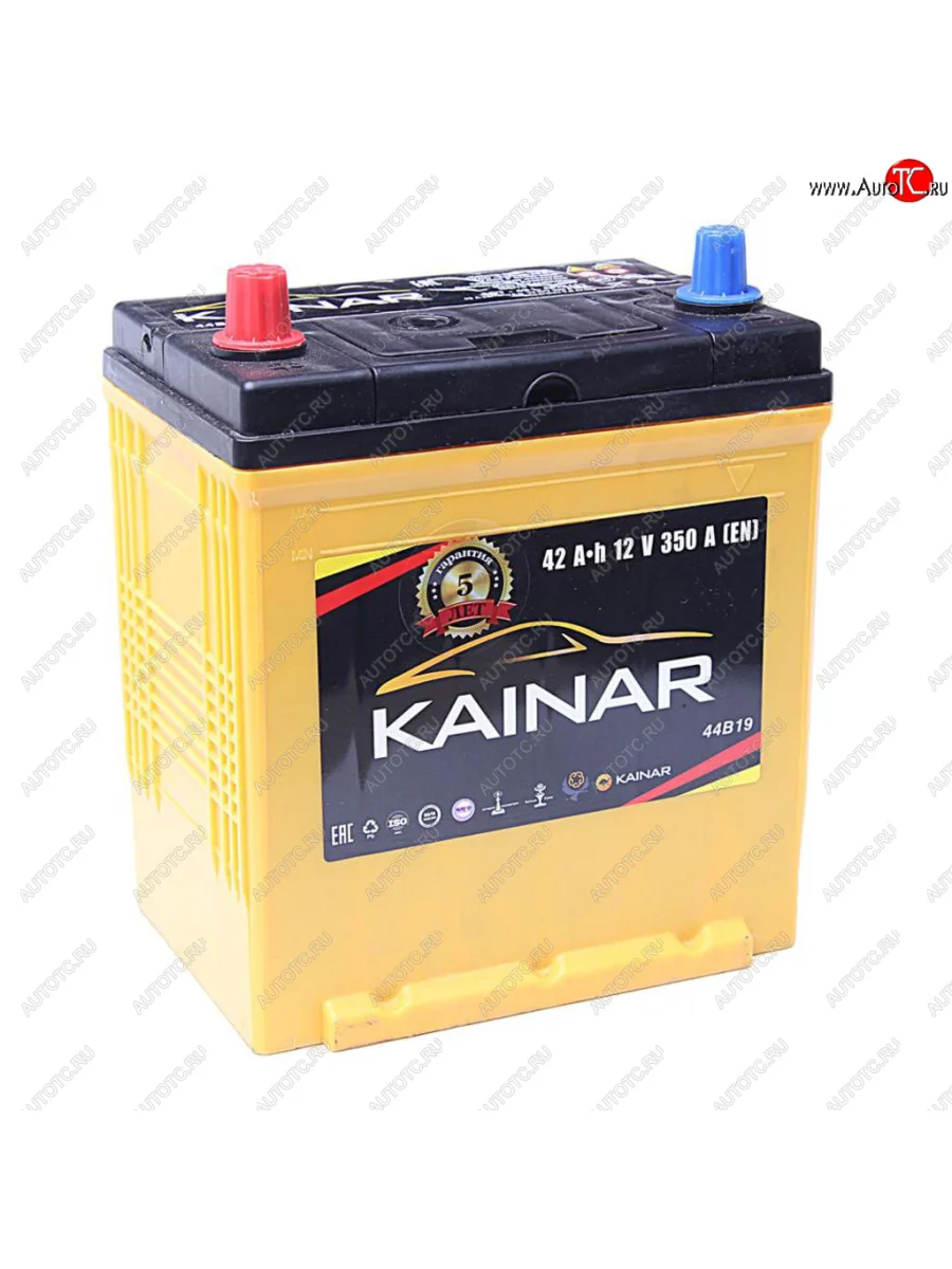 Аккумулятор KAINAR Asia 42Ач KAINAR 6ст42(1) 44b19r  с доставкой в г. Керчь