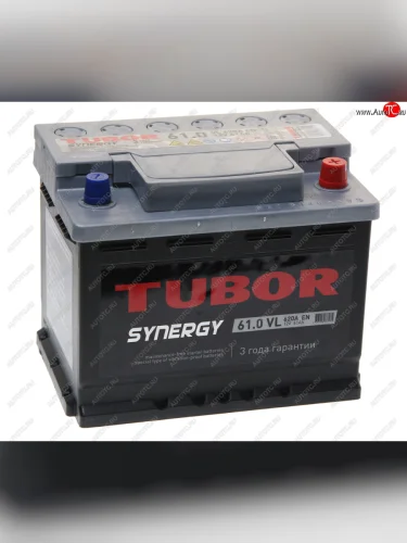 Аккумулятор TUBOR Synergy 61Ач обратная полярность TUBOR 6ст61(0)