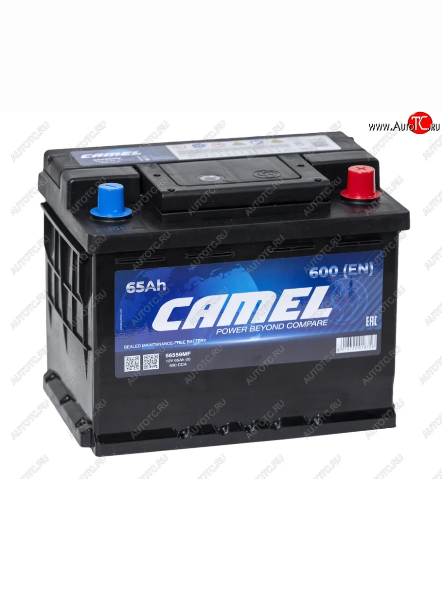 Аккумулятор CAMEL 65Ач обратная полярность CAMEL 6ст65(0) l2  с доставкой в г. Керчь
