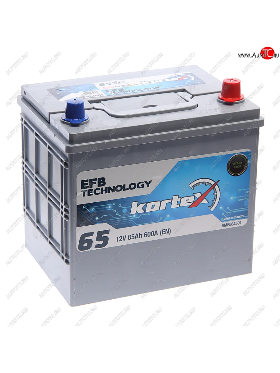 Аккумулятор KORTEX EFB ASIA 65Ач обратная полярность KORTEX 6ст65(0) smf564501 (d23)  в Керчи Республика Крым